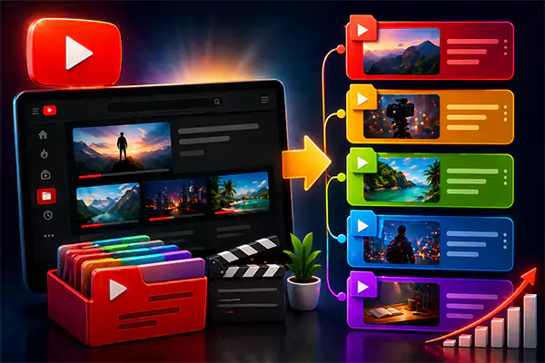 Create Playlist and series on YouTube