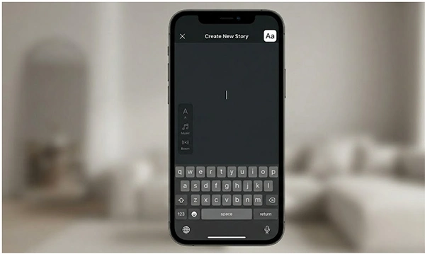 Access the text tool