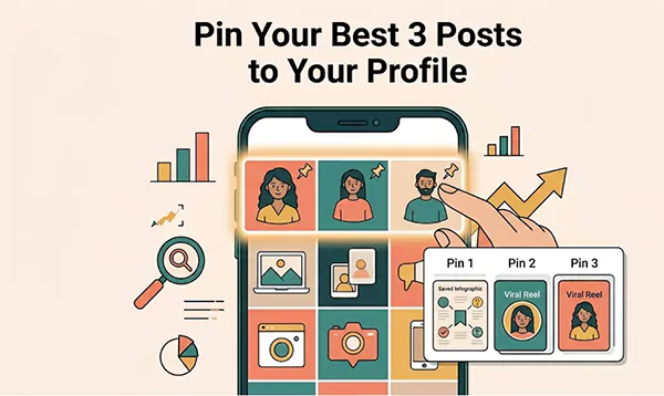 Pin your best 3 posts to your profile