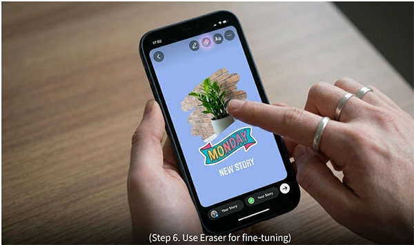 Use the eraser tool for better tuning