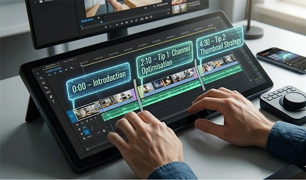 Add timestamps in videos as chapters