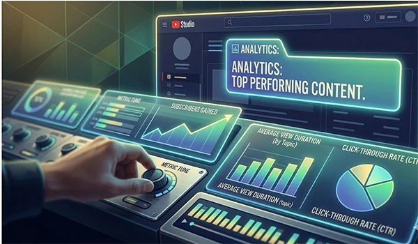 Track YouTube’s analytics weekly