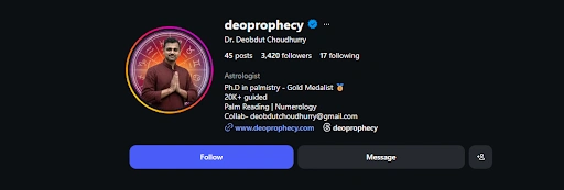 Deo Insta Profile