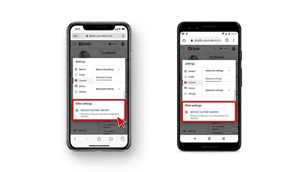 Click “Remove YouTube Content”