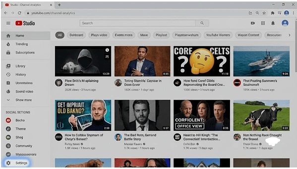 Click Settings from the sidebar below