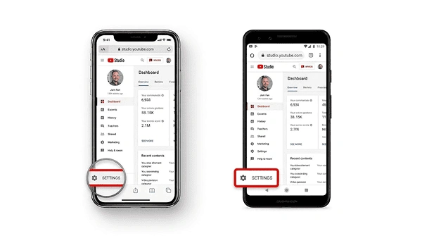 Click the browser menu and checkmark to enable the Desktop site