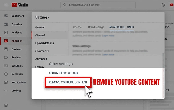 how can i delete my youtube channel