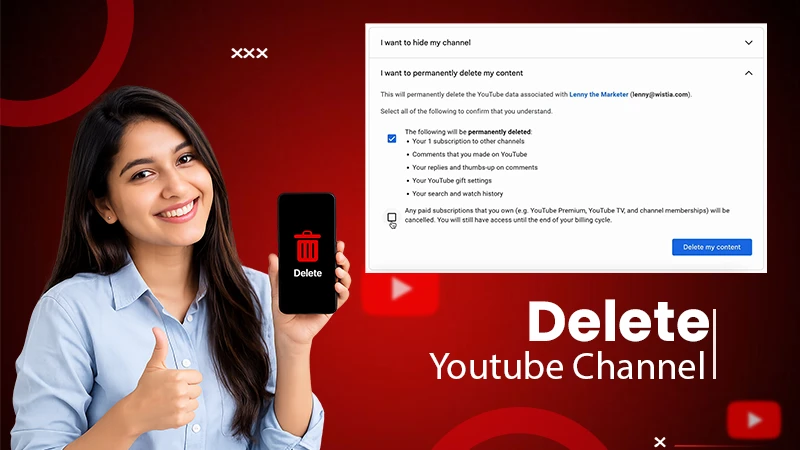 how to delete youtube channel