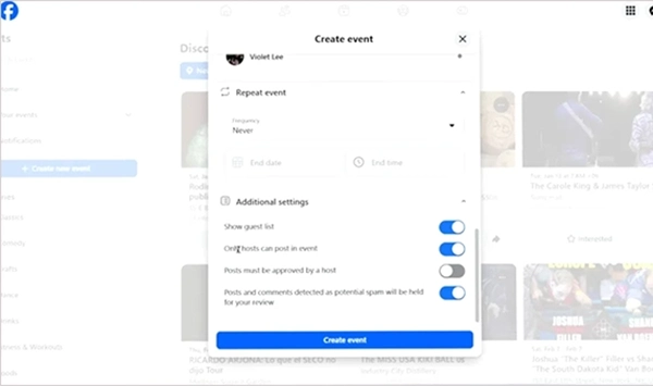 Choose “Additional Settings”