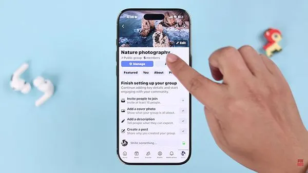 Click All members below the group name.