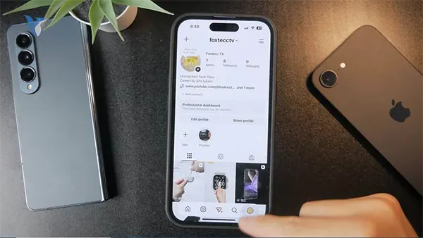 Instagram interface