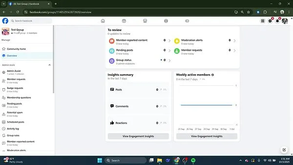 Select the group you want to delete under Groups you manage.
