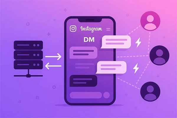 purple instagram dm