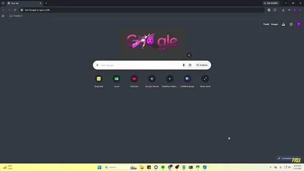 Image showing a Chrome browser tab on a desktop