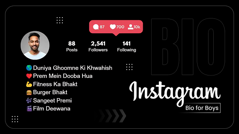 Instagram Bio for Boys