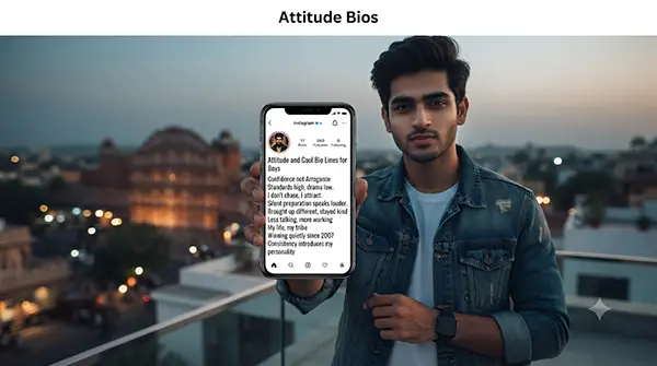 Instagram cool and attitude bio ideas for boys