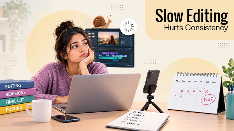 Why Slow Editing Is Quietly Killing Your Posting Consistency